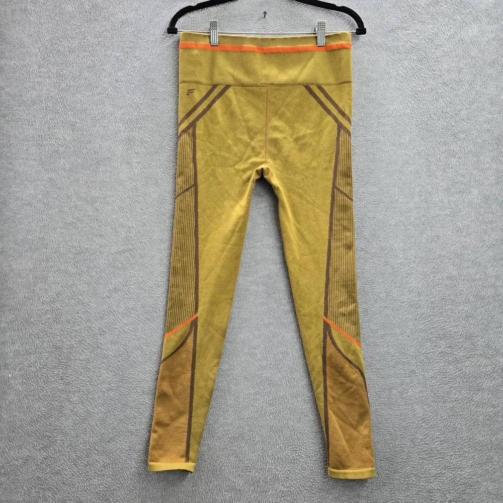Fabletics Women Activewear Pants XL Green High Waisted Seamless Jacquard Legging